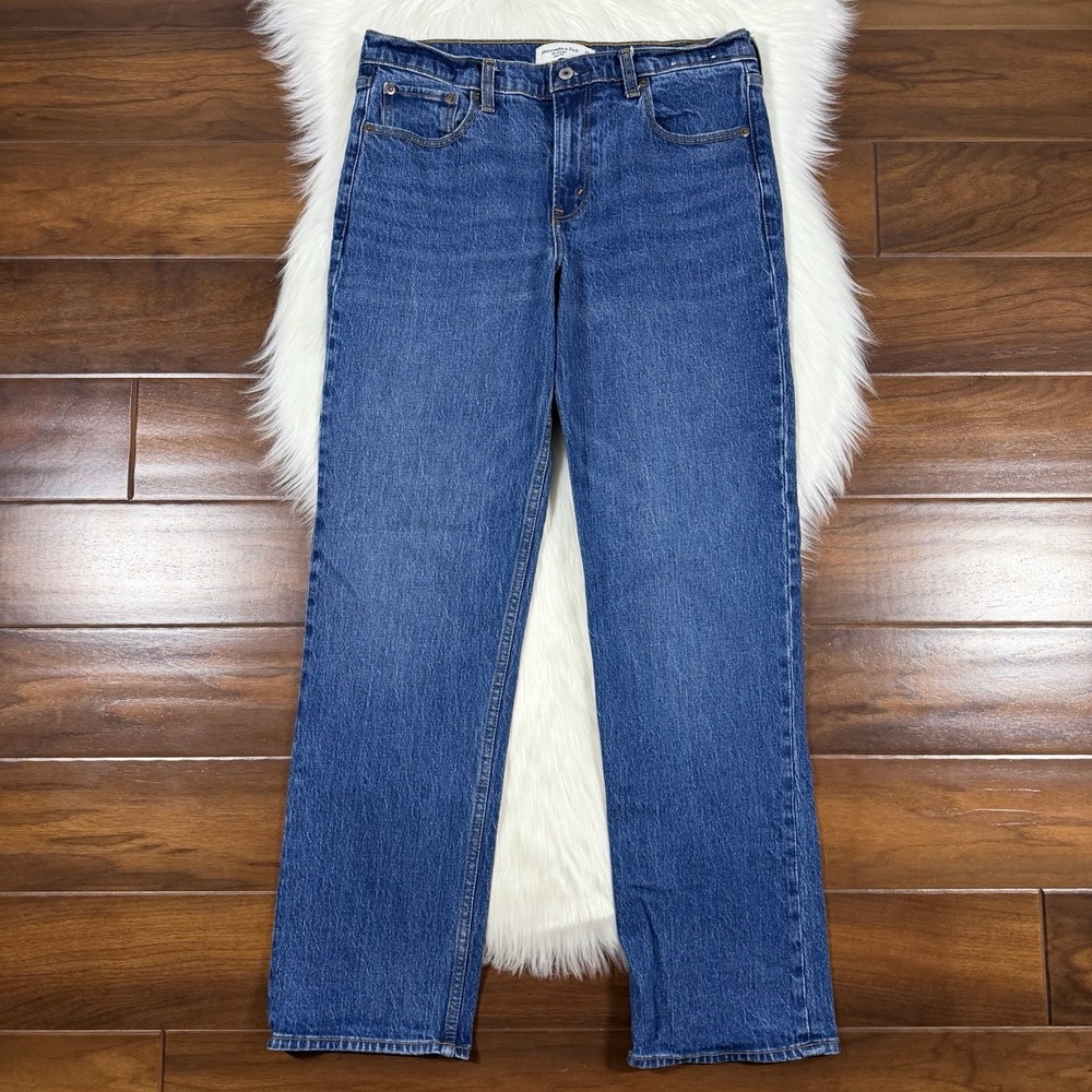 Abercrombie‎ & Fitch Women's Size 8 / 29 R Mid Rise Straight Denim Jeans